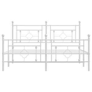 โครงเตียงเหล็กเคลือบผงสีขาวขนาดคิงไซส์ ประเภทสินค้าเตียงโลหะ - Product Image 5