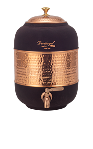 pure copper <b>water</b> stotage <b>container</b>/pot for daily hydration handmade copper bottle for health wellness - Product Image 2