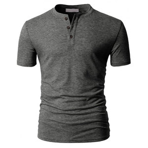 Chemises personnalisées pour hommes 100% coton à manches courtes avec boutons imprimés sur le devant, coupe ajustée et logo personnalisé, séchage rapide - Product Image 1