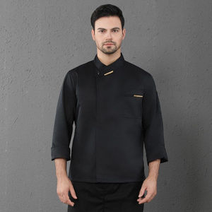 Uniformes de Chef Personalizados de Último Diseño, Manga Larga, Unisex, con Logotipo Personalizado para Restaurante, Bar, Camarero, Personal de Hotel - Product Image 3