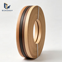 Bande de finition en PVC ABS imitation bois, largeur personnalisable de 0,4 à 3 mm, pour portes de placards en contreplaqué et MDF, fournie directement par l'usine