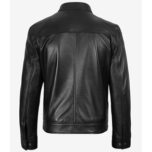 2026 OEM New Premium Genuine Black Cowhide Leather <b>Jackets</b> For Men's 100% High Quality Low MOQ <b>Plus</b>-<b>Size</b> Winter Fashion <b>Jackets</b> - Product Image 5