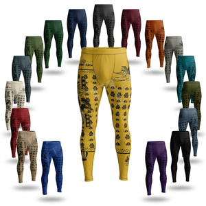 Leggings de compression pour hommes, vêtements de sport, fitness, yoga, haute performance, imprimés sur mesure, pour la course à pied, la gym et l'entraînement. - Product Image 1