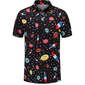 เสื้อกอล์ฟผู้ชายผ้าฝ้าย แขนสั้น คุณภาพสูง ใส่สบายๆ สำหรับฤดูร้อน รุ่นใหม่ล่าสุด - Product Image 1