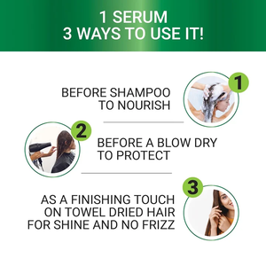 Coffrets de Soins Capillaires Halal Végétaliens : Sérum Capillaire à la Kératine Végétale, Huile d'Argan, Protection UV, Réparation Cheveux Secs et Abîmés, Anti-Frisottis, Lisse et Brillant - Product Image 5