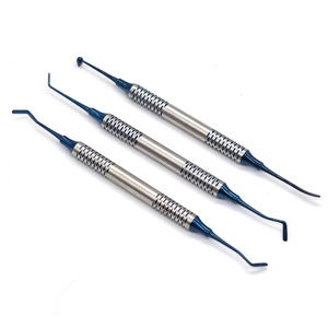 Premium Quality 3 Pcs Stainless Steel Dental Composite Filling <b>Instruments</b> Kit Manual Ergonomic Grip 5-Jaw Positions Dental - Product Image 1