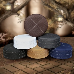 Custom Logo Wasif Kufi Muslim Cap Prayer Hat Polyester Cotton Wholesale Men’s Islamic Headwear New Design - Product Image 2