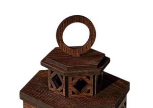 Farol de Madera Moderno con Acabado Marrón, Faroles de Estilo Moderno para Decoración de Interiores y Exteriores, Hechos a Mano y Personalizados - Product Image 6