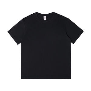 Camisetas de Manga Corta para Hombre, 240g, Algodón Jersey Grueso, Cuello Redondo, Bordado Frontal, Estilo Oversize, Verano - Product Image 6