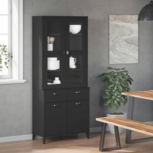 Vitrina Alta Negra y Mueble para Vajilla - Product Image 3