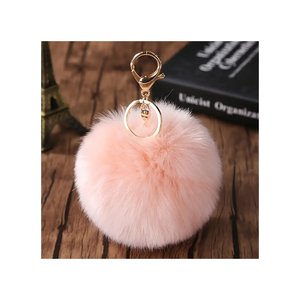 <b>Cute</b> Plush Koala Keychain 3D Shape Soft Toy Cartoon Animal Pendant White And Gray Faux Fur - Product Image 3