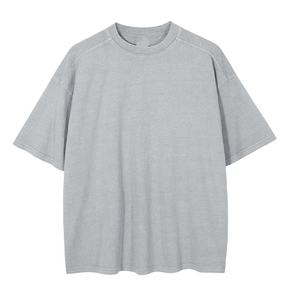เสื้อยืดคอกลมแขนสั้นทรงหลวมระบายอากาศได้ดีสำหรับผู้หญิง ผ้าฝ้าย 100% น้ำหนัก 4.5 ออนซ์ เนื้อผ้าเจอร์ซีย์เบา พิมพ์โลโก้ ย้อมสีพื้น รับผลิตแบบ OEM ขายส่ง - Product Image 2