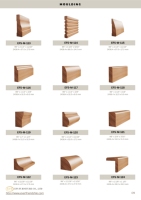 Moulures en bois de pin massif, design traditionnel, surface lisse, décoration de bâtiment, longueur personnalisée, durable, respectueux de l'environnement