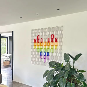 Cortina Divisoria de Habitaciones para Colgar en la Pared, para Ventanas y Puertas, de Acrílico con Cadena de Eslabones de Resina Colorida, Venta al Por Mayor - Product Image 1