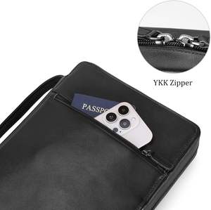 Wholesale Adimani Genuine Leather <b>Bible</b> Zipper <b>Case</b> Custom Logo Christian Book Cover Handmade Travel Pouch OEM Model - Product Image 2