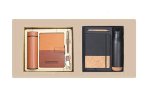 Ensemble cadeau d'affaires de luxe, agenda A5 en cuir PU, stylo en métal, porte-clés, carte personnalisée, impression numérique Liviya, fête des mères - Product Image 5