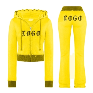 Pullover Tracksuits Women Custom Jogger <b>Sets</b> High Quality Cotton Fleece Tracksuits <b>Sets</b> cotton - Product Image 3