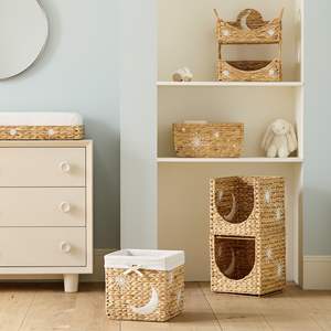 Élégant meuble de rangement tressé empilable pour chambre d'enfant, en osier tressé à la main, de haute qualité, vente en gros d'usine OEM ODM - Product Image 6