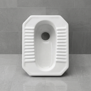 Vistaar WC Cuvette à la Turque Ergonomique en Céramique Style Indien Orissa avec Système de Chasse d'Eau Efficace, Sanitaire - Product Image 3