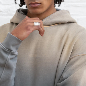 Wholesale Winter Basics Cotton Blended Fleece <b>Pullover</b> <b>Men</b> Hoodie Vintage Style Custom Logo Sun Faded Hoodies For <b>Men</b> - Product Image 3
