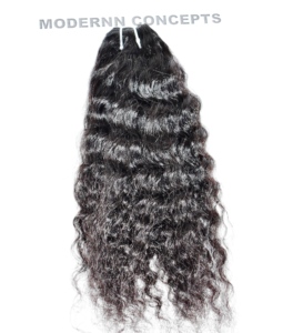 <b>Cheap</b> Virgin Vendors Wholesale <b>Cheap</b> 100% Cuticle Aligned Raw Human Hair Curly Bundles Machine Double Weft Temple Indian Raw Hai - Product Image 3