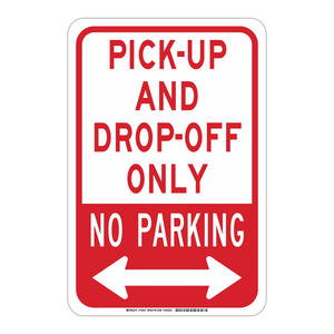 Señal de Prohibido Estacionar Plegable de PVC/ABS para Recogida y Entrega, Solo para Uso en Interiores y Exteriores, Marca Brady - Product Image 2