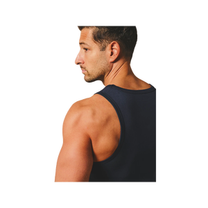Débardeur en coton uni pour homme, col rond, décontracté, respirant, tricoté, sans manches, pour tous les jours - Product Image 4