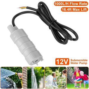 12V Submersible Water Pump with 16.4ft Max Lift 1000L/H Flow Rate for Garden Sprinklers Lawn Shower Tour Vehicles (No Shipments) - Product Image 2