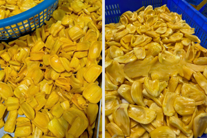 ขนมผลไม้เมืองร้อนขนมขนุนแห้งกรอบและอร่อยขนมมังสวิรัติแบบเป็นมิตรกับเวียดนามบัวฟ้า - Product Image 2