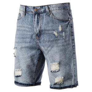 Wholesale Streetwear Vintage Washed Ripped Denim <b>Jean</b> Shorts Manufacturer Custom Baggy Blank <b>Jeans</b> Short <b>Men</b> OEM Serviced - Product Image 5
