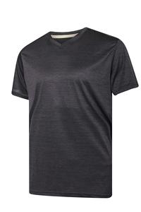Camiseta de Manga Corta con Cuello en V para Hombre, Color Sólido, Tejido de Punto, Corte Regular, Estilo Casual - Product Image 2