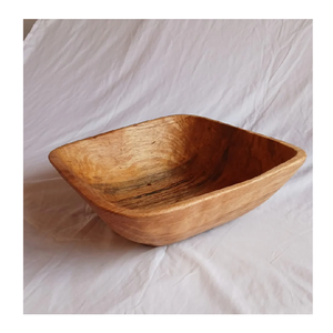 1pcs Square Wooden Bowl <b>round</b> shape Creative <b>Oak</b> Fruit Salad Bowl Dessert Snacks Bowl Kitchen Accessories - Product Image 3