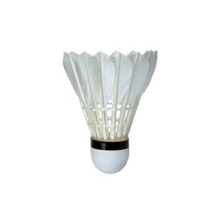 ลูกแบดมินตันขนห่านมาตรฐาน หัวคอร์ก PU ทนทาน สำหรับฝึกซ้อม สีขาว - Product Image 6