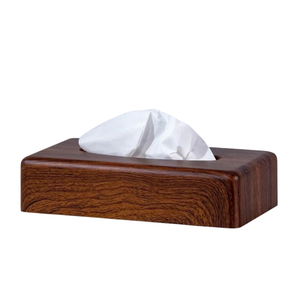Boîte à mouchoirs rectangulaire en bois écologique, style nordique, sur pied, pour la maison, les hôtels, les cafés, les bureaux, décoration de table - Product Image 2