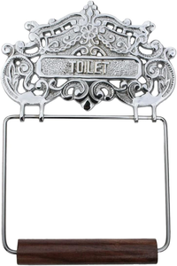 Porte-papier toilette mural, porte-papier hygiénique, porte-rouleau de papier toilette vintage pour salle de bain, distributeur de mouchoirs décoratif - Product Image 2