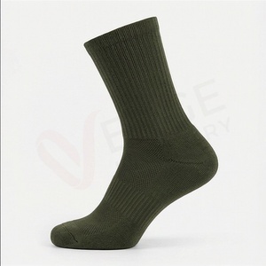 Chaussettes ras du cou pour hommes, couleur unie, tricotées, respirantes, en coton, polyester et élasthanne, pour usage quotidien en automne, style classique - Product Image 3