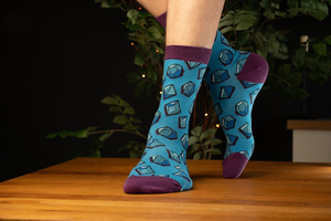 RAIEBA ENTERPRISES Crew Socks Customized Wool Cotton Plaid Pattern Breathable Seamless Fusing Direct Factory Made Different Men - Product Image 3