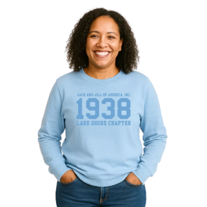 เสื้อสเวตเชิ้ตลายกราฟิกสีฟ้าสำหรับผู้หญิง รุ่นปี 1938 แขนยาว สวมใส่สบายๆ สไตล์สตรีทแวร์ เหมาะสำหรับทุกวัน เสื้อผ้าไลฟ์สไตล์ที่ใส่สบาย - Product Image 1
