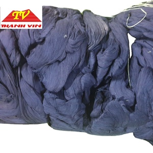 Hot Bán Hàng 2022 Denim Chất Thải Bông Sợi/Dệt Kim Denim Vải Cắt Chất Thải/Denim Sợi Chất Thải Màu Xanh đậm Việt Nam-Florence - Product Image 1