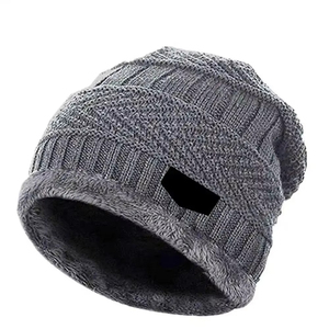 Unisex Striped Beanie Hat 56-58CM Casual <b>Winter</b> <b>Cap</b> 100% Acrylic Knitted Cuffed Design - Product Image 4
