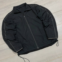 Veste coupe-vent d'hiver à capuche et fermeture éclair grande taille, imperméable, col montant, doublure intérieure en coton, couleurs et logo personnalisés de haute qualité, OEM