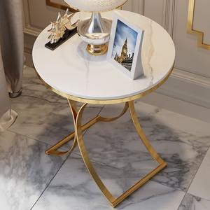 Elegant Design Metal <b>Side</b> <b>Tables</b> with <b>Marble</b> <b>Top</b> Gold Plated Metal End <b>Table</b> for Living Room, Drawing Room, Office Coffee <b>Table</b> - Product Image 1