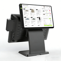 Sistema POS Inteligente 2026 con Wifi, Caja Registradora de Doble Pantalla, Sistema POS Todo en Uno para Comercio Minorista, Tiendas de Abarrotes y Tiendas de Ropa