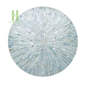 Unique design Wholesale Luxury Mother of Pearl Placemat <b>Round</b> Handmade Capiz Shell Dining <b>Table</b> Placemat Decorative <b>Table</b> <b>Mat</b> - Product Image 6