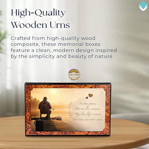 Solid Rosewood Cremation Urn <b>for</b> Human Remains Handcrafted Wooden Ashes Container <b>for</b> <b>Memorial</b> Use Premium Wooden Urn - Product Image 5