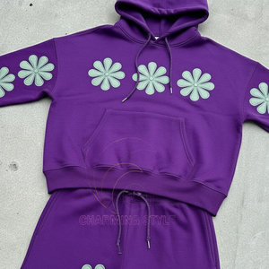 Best Quality Mesn Custom <b>Tracksuit</b> 100% Cotton Hoodies Set Vintage Tech Fleece Jogging Suit Printed for Men Factory Prices - Product Image 3