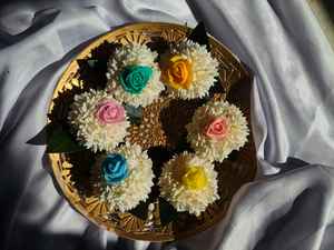 Barrettes à cheveux fleur de jasmin, pinces bec de canard, épingles à cheveux florales en perles, accessoires de mariage pour femmes et filles - Product Image 5