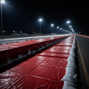 Lona Impermeable de PE/PVC Reforzada Premium para Construcción de Carreteras, para Constructores, Contratistas y Uso Industrial, Exportación - Product Image 3