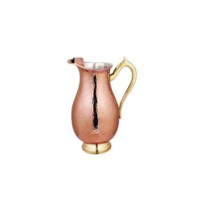 Vintage Hammered Copper Water Pitcher Durable <b>Jug</b> for <b>Drinks</b> Party Use Pure Copper <b>Jug</b> Pitcher On Sale - Product Image 2