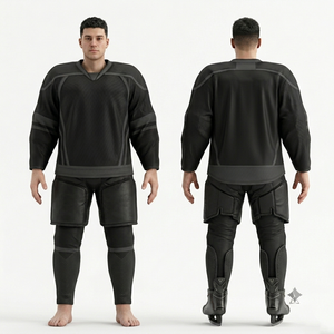 Uniforme de hockey sur gazon en polyester interlock 180 GSM de qualité supérieure, bleu ciel, avec panneaux latéraux en mesh, broderie par sublimation personnalisée - Product Image 4